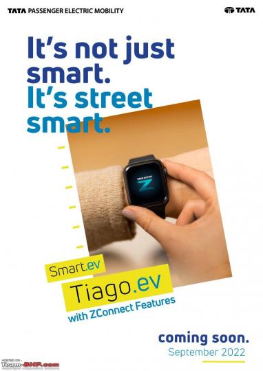 android, tata tiago ev to get smartwatch integrated connectivity tech
