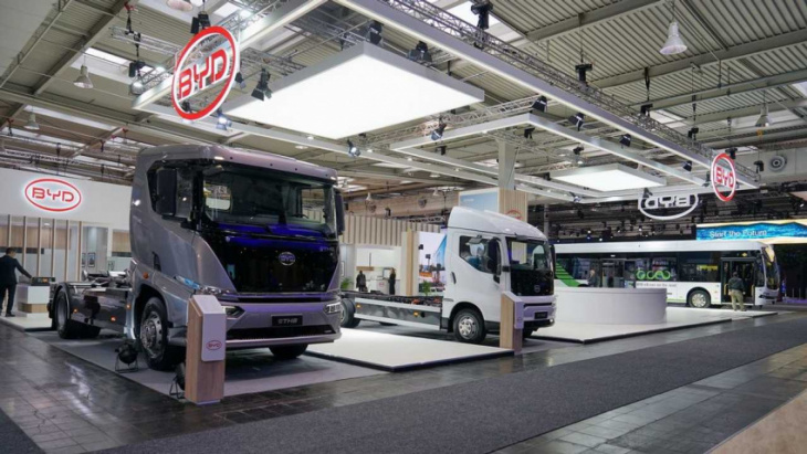 iaa: byd unveils ebus blade platform and new electric trucks