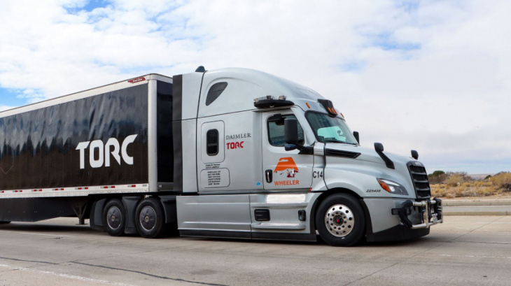 this company is now testing autonomous semi trucks