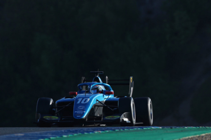 post-season f3 test ends with colapinto quickest