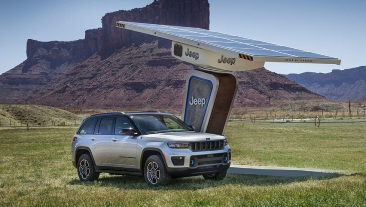 would you go outback in an electric car? jeep's all-electric recon will be 'trail rated' plans to install remote charging stations to help it go bush