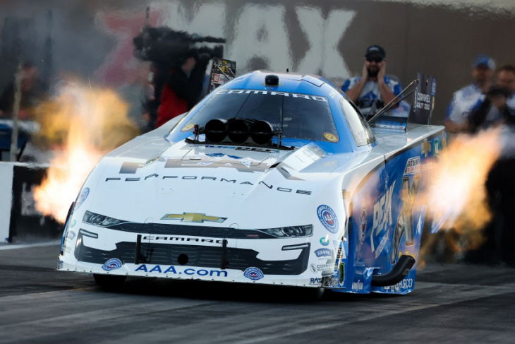 friday nhra qualifying at charlotte: ageless john force earns provisional top spot