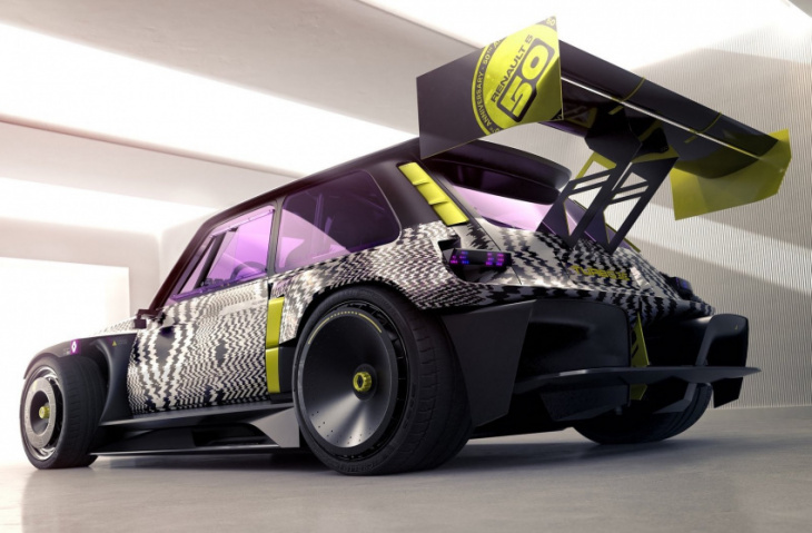 renault reveals futuristic r5 turbo 3e electric drift concept