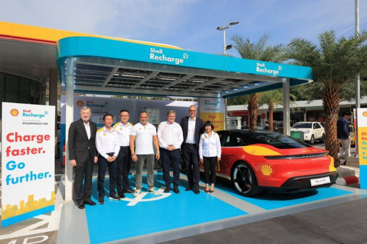 porsche & shell launch first 180kw dc fast charger in thailand