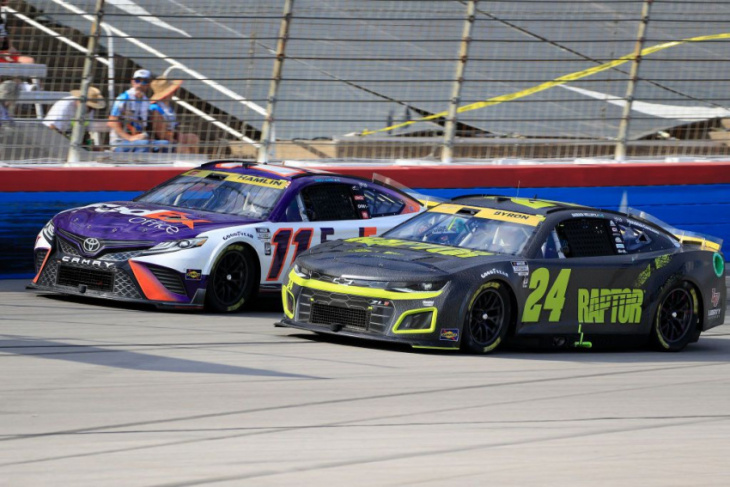 why nascar has yet to penalize william byron for intentionally hitting denny hamlin at texas