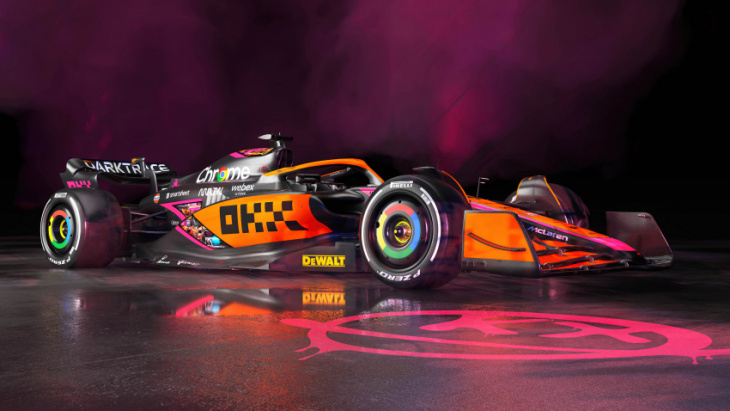 mclaren will run this special cyberpunk livery in singapore and japan