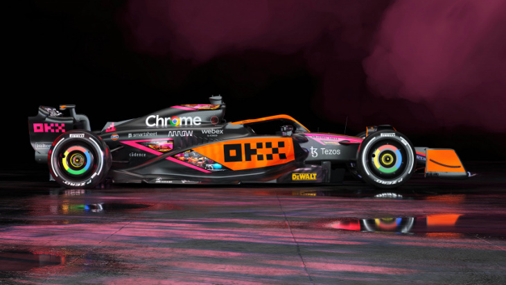 mclaren will run this special cyberpunk livery in singapore and japan
