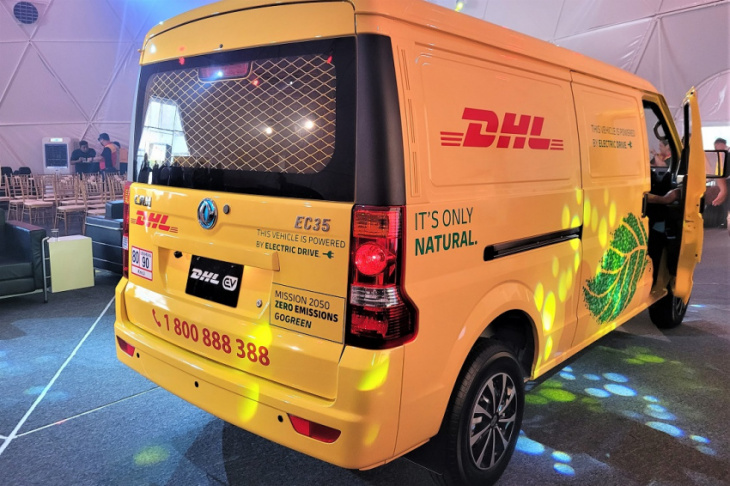 dhl express malaysia includes electric vans in its delivery fleet
