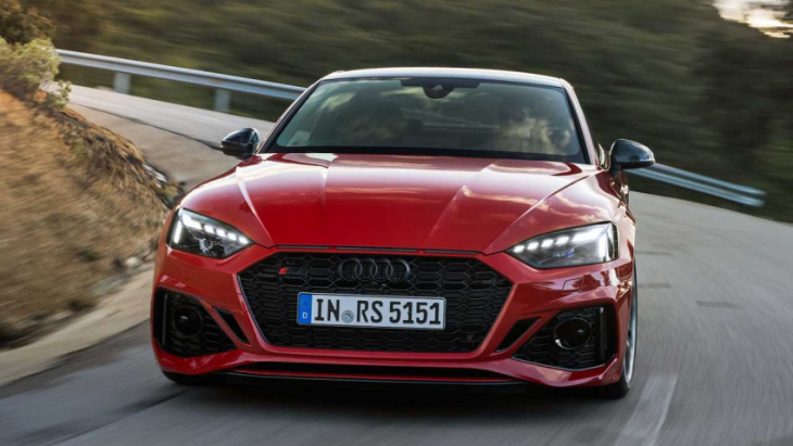 four-cylinder audi rs models ruled out, but hybrids are coming