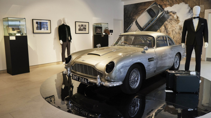 this aston martin db5 stunt car just sold for £2.9m