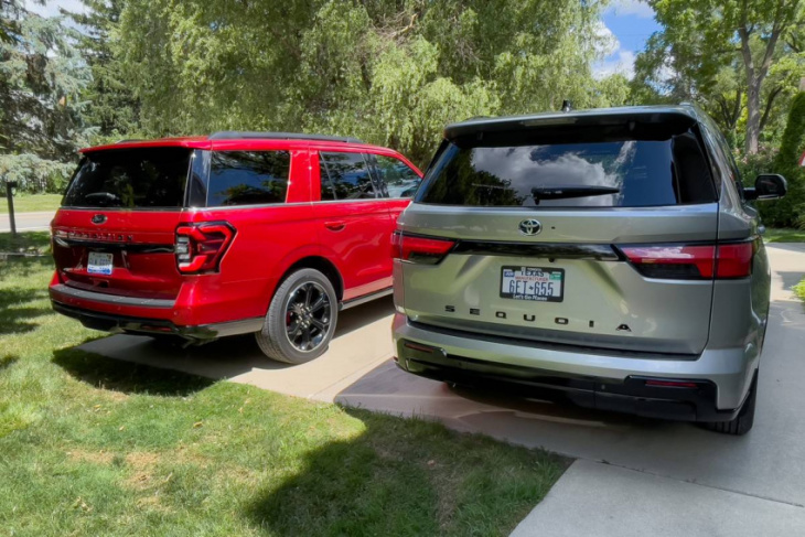2023 toyota sequoia vs. 2022 ford expedition: how do the big suvs compare?