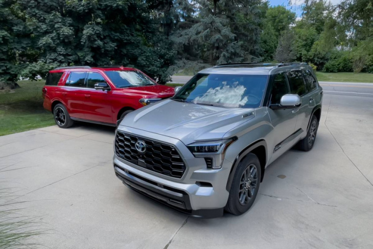 2023 toyota sequoia vs. 2022 ford expedition: how do the big suvs compare?