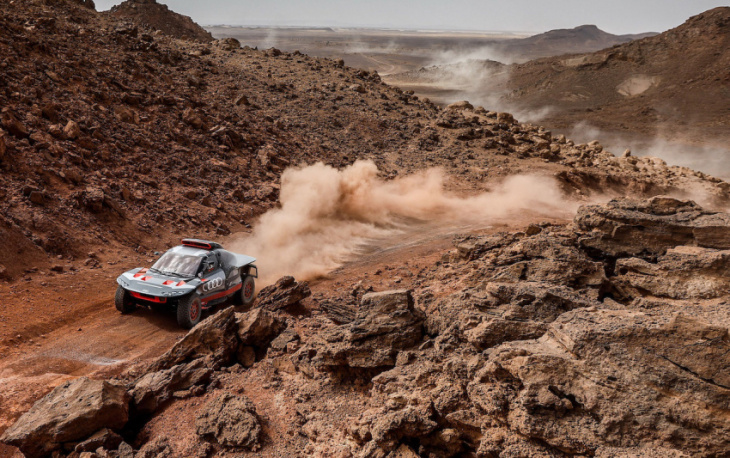 audi rs q e-tron e2 completes first endurance test ahead morocco rally