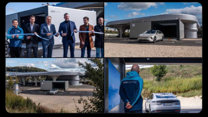 nio installs first battery swap station in germany