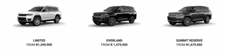 jeep grand cherokee l price and colour guide