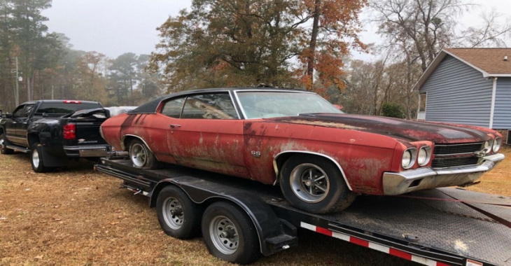 chevrolet chevelle ss owned by a woman for 45 years found in a trailer park
