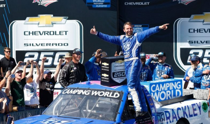 dibenedetto leaves talladega with first career win