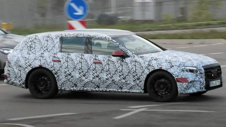 next mercedes e-class wagon spotted in public for the first time
