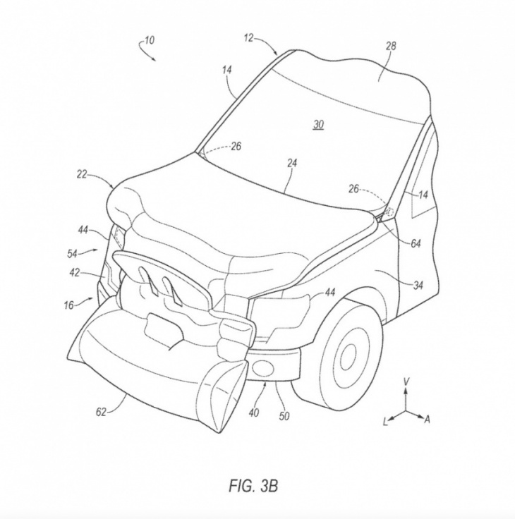 ford patented an external airbag system