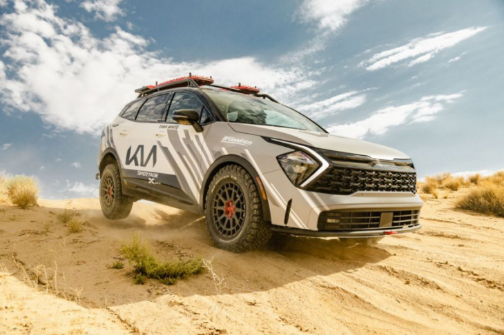 the 2023 kia sportage x-pro is tackling the rebelle rally