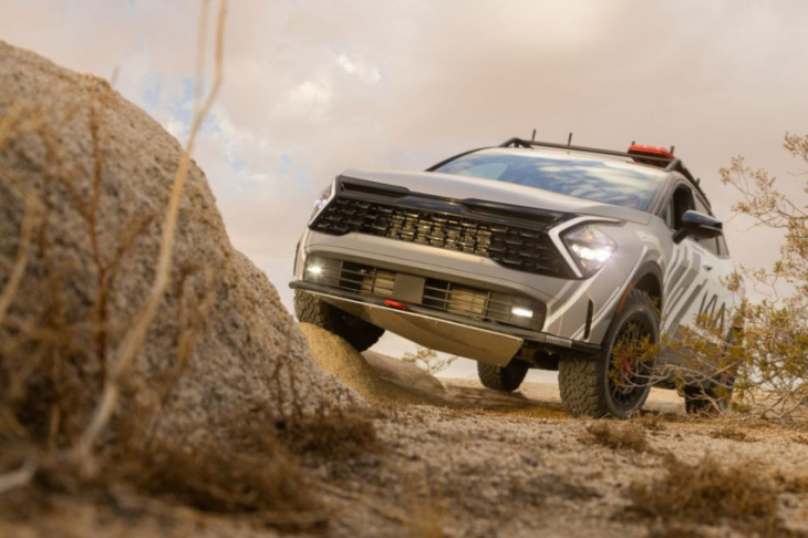 the 2023 kia sportage x-pro is tackling the rebelle rally