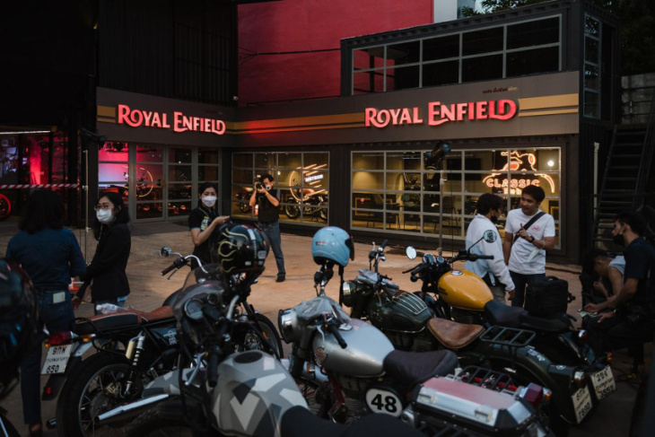 royal enfield expands into heart of bangkok