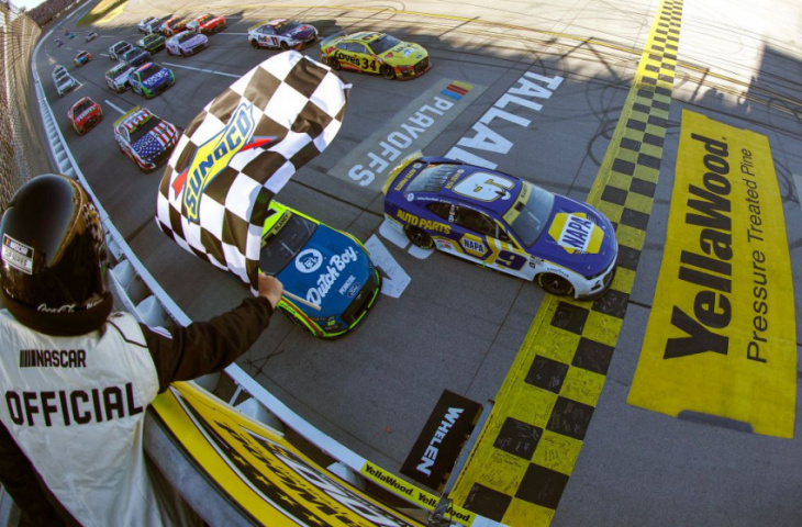 chase elliott's win at talladega punches ticket to nascar cup round of 8
