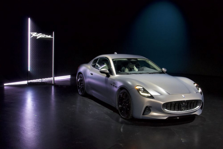 the 2024 maserati granturismo ditches v-8 for v-6 and electric power