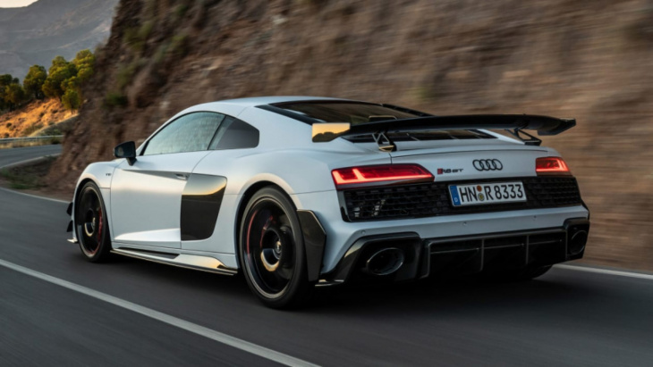new audi r8 v10 gt rwd unveiled as firm’s most focused road car