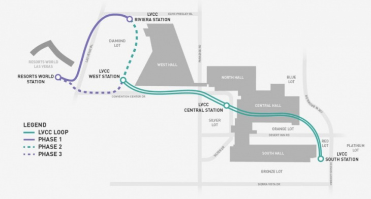 the boring company vegas loop plans revealed for the westgate portion