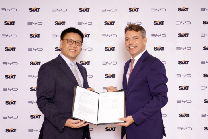 byd will provide 100,000 electric cars to sixt by 2028