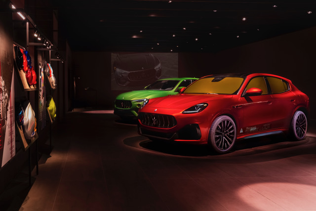 maserati celebrates the opening of its new store in milan