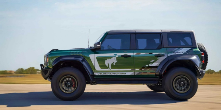 hennessey velociraptor 500 bronco arrives with high-capacity intercooler & new engine management tuning