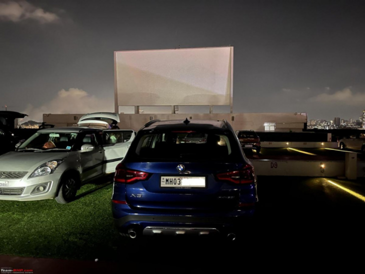 pics: took my bmw x3 30i to a drive-in theatre