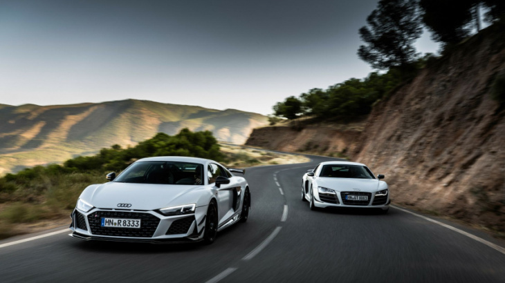 audi's r8 v10 bows out with rwd gt