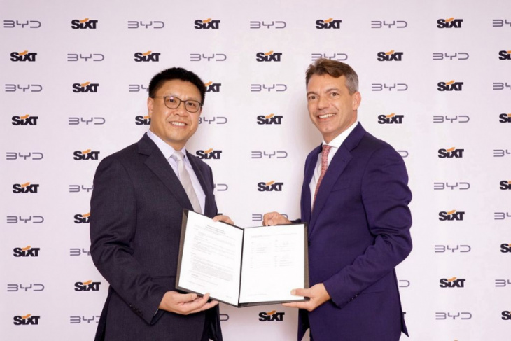 sixt to purchase 100,000 byd evs for its european fleet by 2028