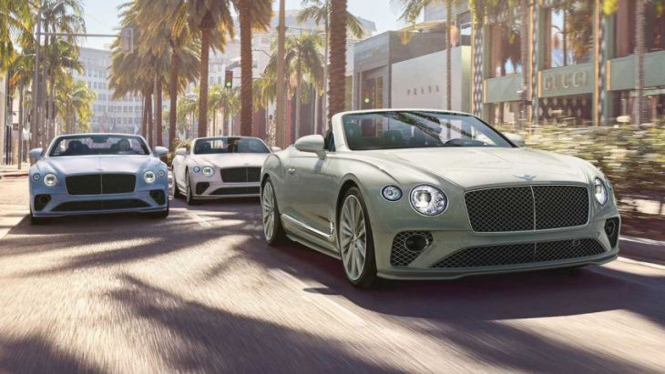 bentley continental gtc gets pastel paint makeover from mulliner