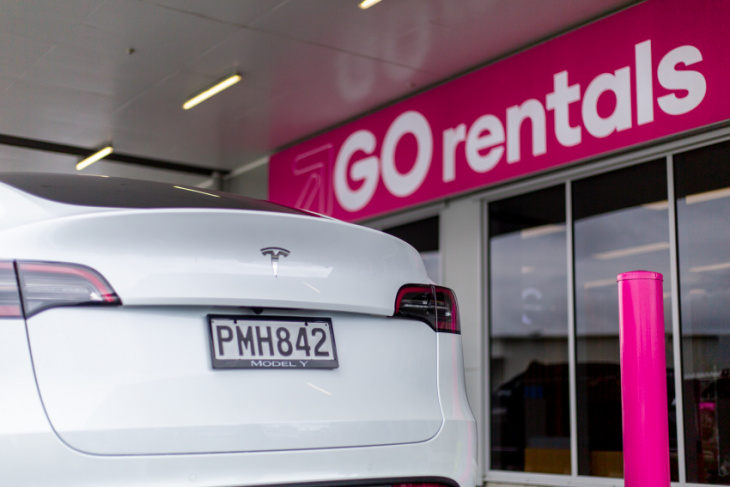 go rentals, first rental car company in nz to offer fleet of the new tesla model y