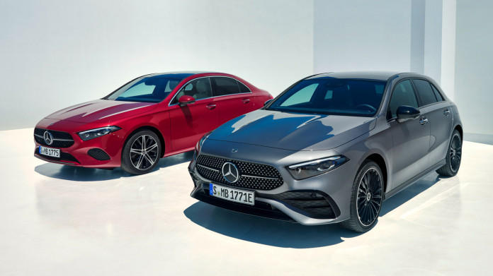 2022 mercedes-benz a-class updated with mild facelift and new 48v mhev engines