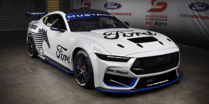 the first 2024 mustang race car is a 600-hp australia-bound supercar