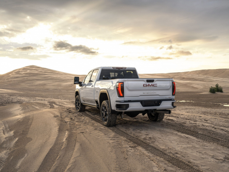 the new 2024 gmc sierra hd pumps up the power — and the luxury