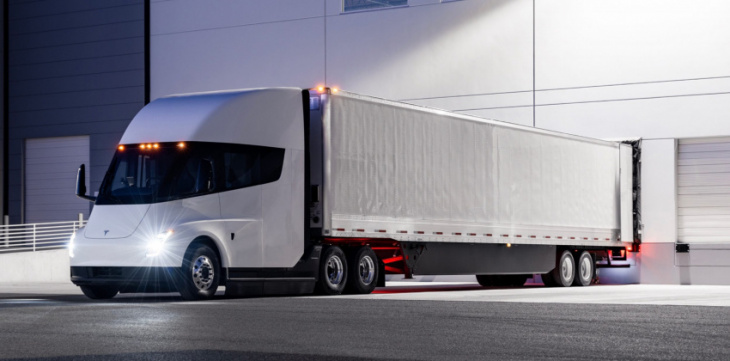 tesla semi production starts, pepsi to get first electric trucks