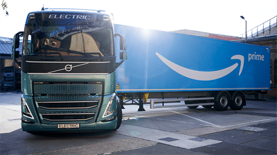 amazon, volvo sells 20 new heavy duty electric trucks to amazon germany