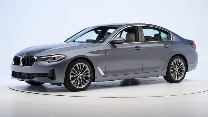 iihs: bmw 5 series, x3 earn top safety pick+ awards