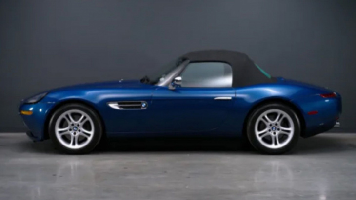 5k mile bmw z8 in stunning blue over red selling on bring a trailer