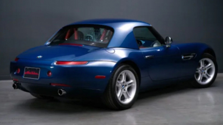 5k mile bmw z8 in stunning blue over red selling on bring a trailer
