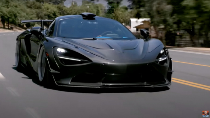 jay leno checks out a mclaren 720s modified by 1016 industries