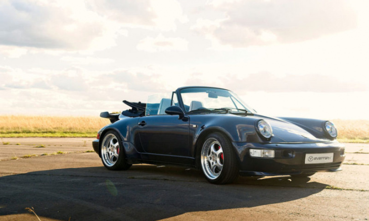 964-generation porsche 911 cabriolet electrified by everrati for silent top-down thrills