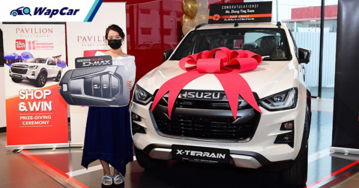 when shopping gets rewarded; pavilion and isuzu presents d-max x-terrain to lucky shopper