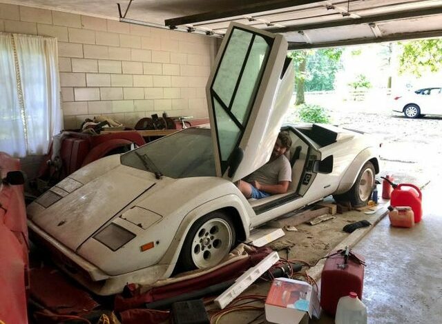 abandoned garage filled with lamborghinis, ferrari, porsche, ‘67 shelby gt500… and that’s not even all.